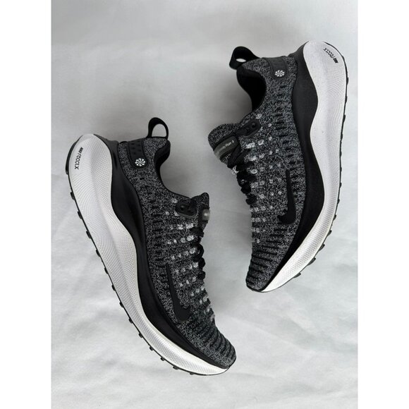 7 WOMEN'S  NIKE REACTX INFINITY RUN 4 OREO BLACK WHITE DR2670-003 RUNNING - Picture 1 of 7
